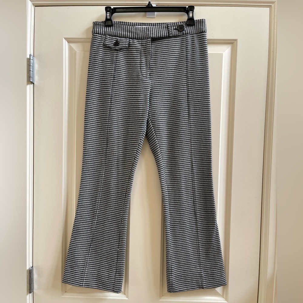DEREK LAM 10 CROSBY Flare Leg Crop Trousers - Picture 2 of 8